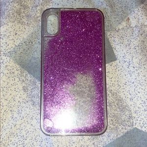 Falling Glitter Iphone X case
